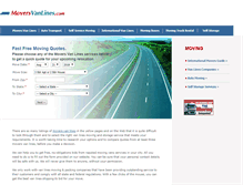 Tablet Screenshot of moversvanlines.com